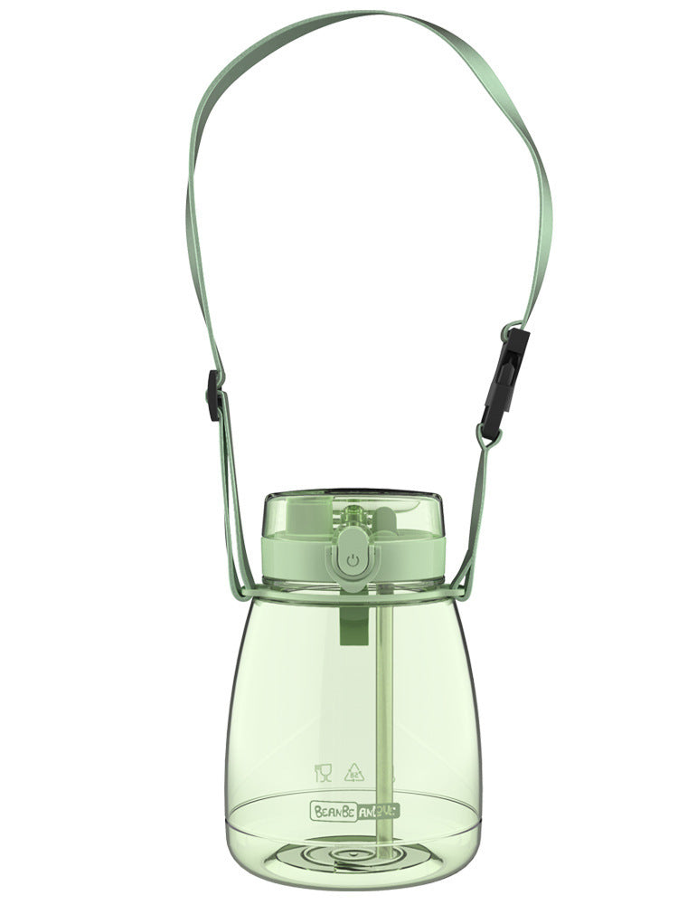 Shoulder strap bubble tumbler